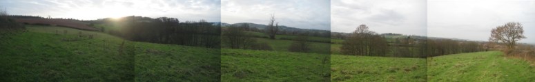 Panoramic view of Mill Wood looking south.