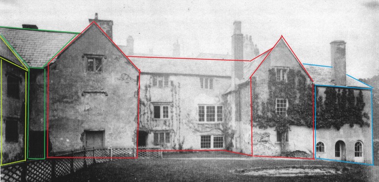 The south range photographed in c. 1898.