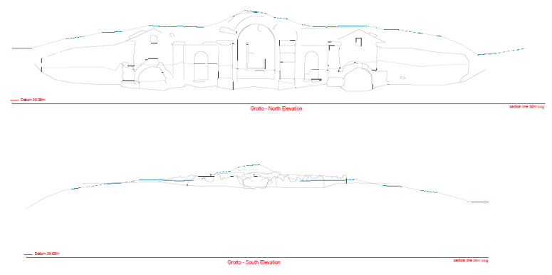 North and South Facade drawings (Click to view full size)